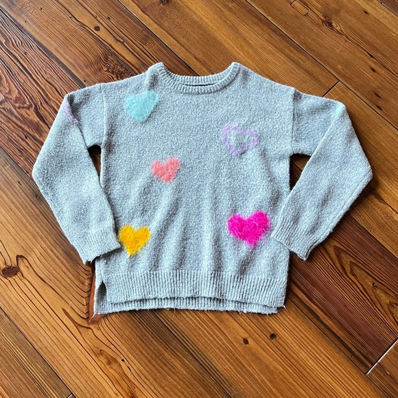 George Girls Eyelash Heart Sweater - NWOT - Picture 4 of 9